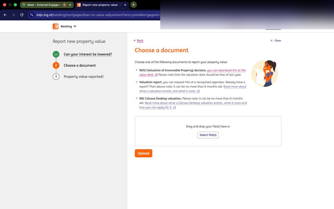 ING - Upload document